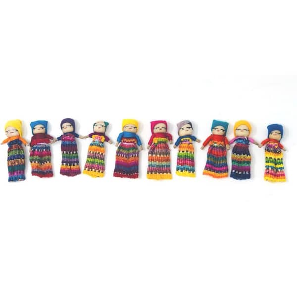 Worry Dolls in Pouch  Earthbound Trading Co.