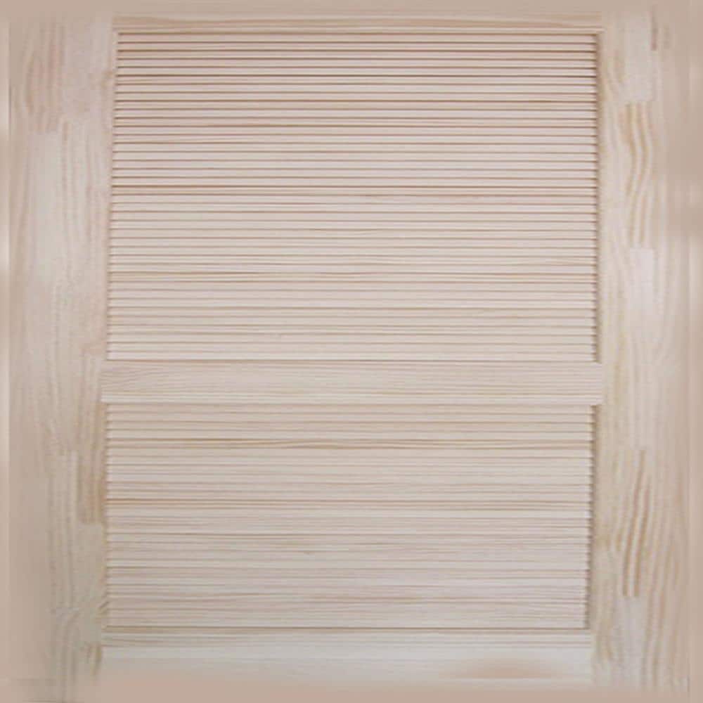 ™ Multi-Finger Joint Solid Pine Louver Over Louver Door Slab 32X80 Unfinished price history on PriceWatchPro