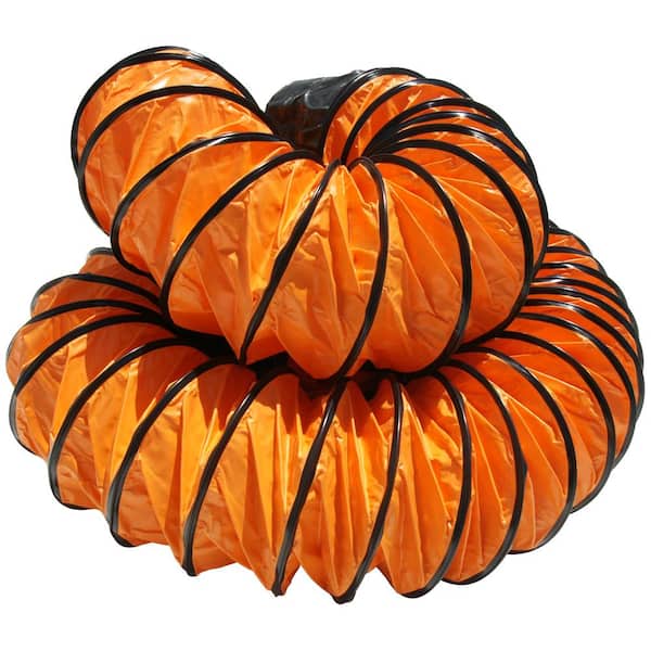 Rubber-Cal Luftschlauch Schwarz – Flexibler Ventilatorschlauch, 25,4 Cm X 7,6 M, Für Industrie & Belüftung