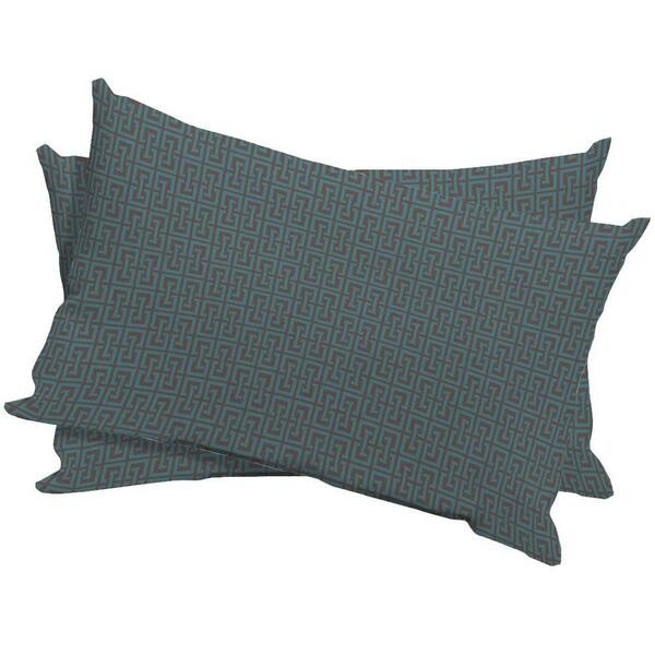 Arden Mitsu Key Boxwood Outdoor Lumbar Pillow (2-Pack)-DISCONTINUED