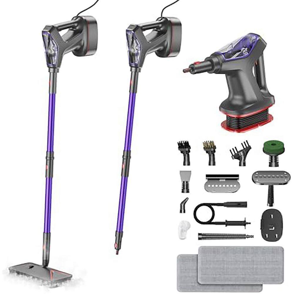 Commercial Corded Steam Mop Cleaner for Hardwood Tile Grout Windows Furniture in White with Detachable Handheld price history on PriceWatchPro