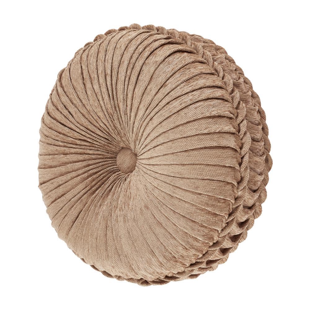 Lakeview Polyester Tufted Round Decorative Throw Pillow 15X15