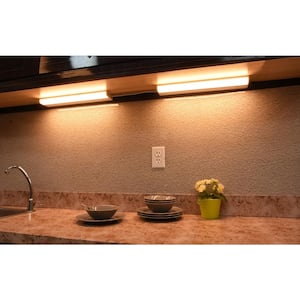 Direct Wire Aluminum 18 in. LED White CCT Changing Under Cabinet Light