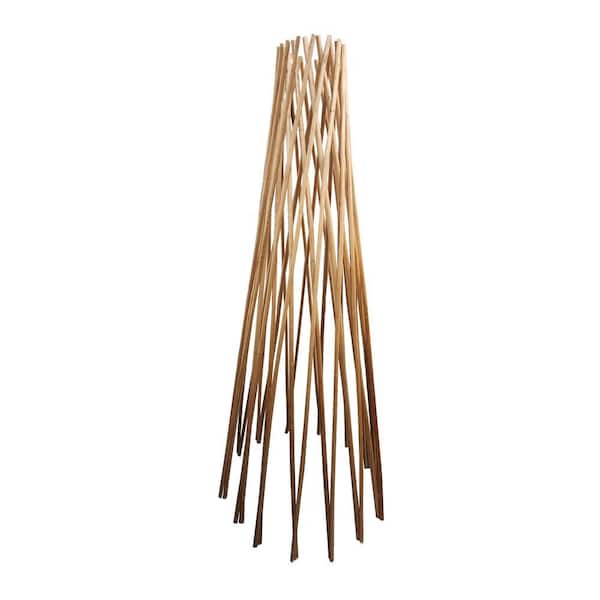 36 in. H Classic Willow Round Tepee Trellis