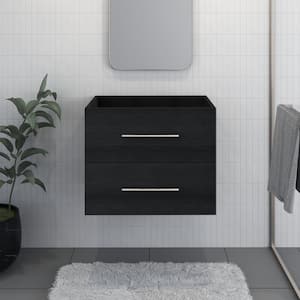Napa 30 in. W x 22 in. D x 21 in. H Single Sink Bath Vanity Cabinet without Top in Black Ash, Wall Mounted