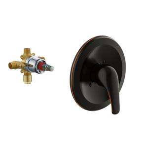 Middleton II Transitional 1-Handle Shower Wall Trim Kit in Oil Rubbed Bronze (Valve Included)