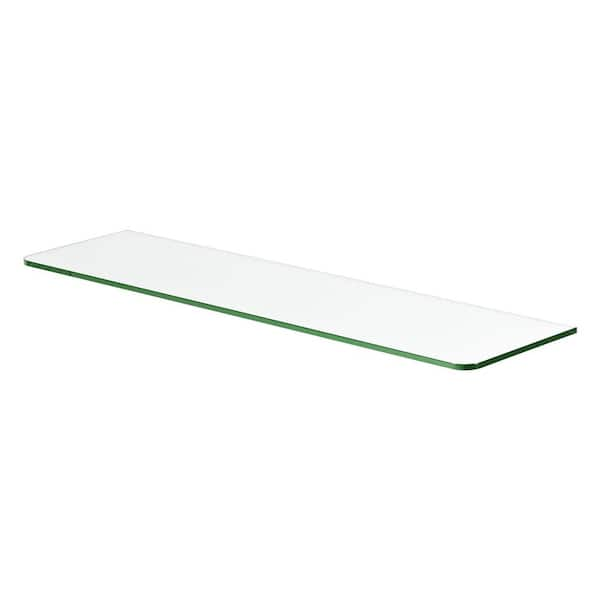 Dolle 32 in. x 5/16 in. x 8 in. Standard Line Shelf in Clear Glass