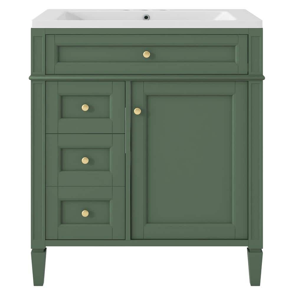 30 in. W x 18 in. D x 33 in. H Modern Single Sink Freestanding Bath Vanity 