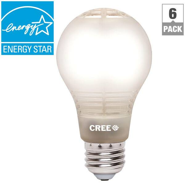 Cree - 60W Equivalent Soft White (2700K) A19 Dimmable LED Light Bulb with 4Flow Filament Design (6-Pack)