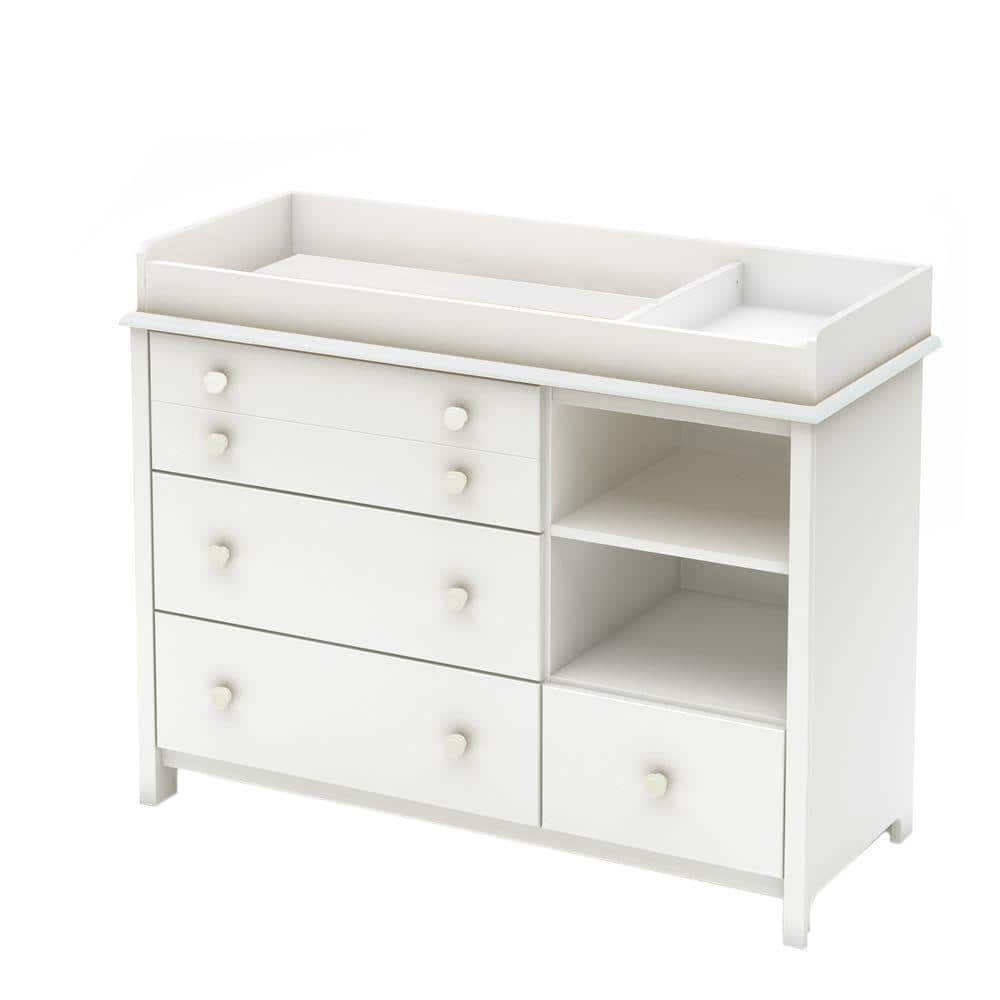 South Shore Little Smileys 4-Drawer Pure White Changing Table -  3740337
