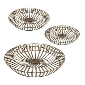 3 in. x 20.5 in. Brown/Gray Jennings Metal Discs Metal Work 3-Pack