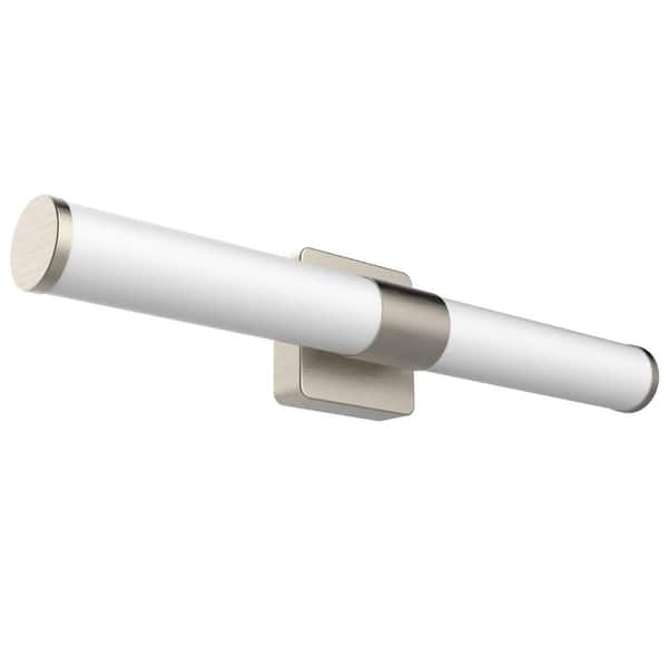 RADII 24 in. 1-Light Brushed Nickel LED Vanity Light Fixture, Selectable CCT 2700K-5000K, 1800 Lumens, 24-Watt