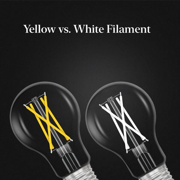 EcoSmart 60-Watt Equivalent A19 Dimmable White Filament CEC Clear