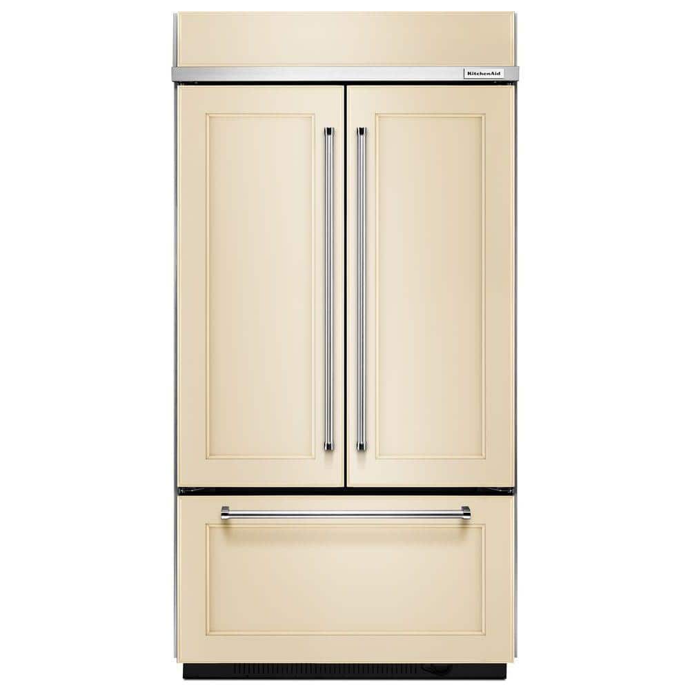 KitchenAid 20.8 cu. ft. Built-In French Door Refrigerator in Panel Ready with Platinum Interior