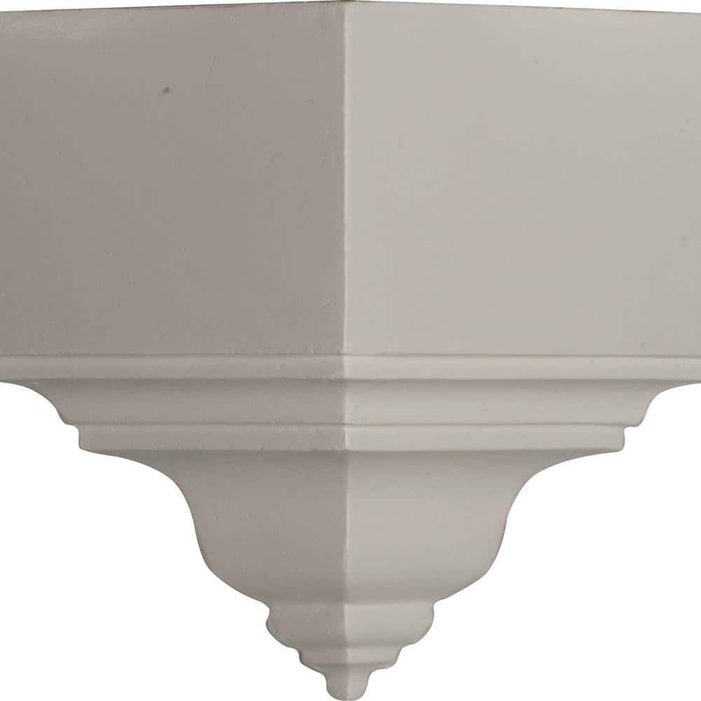 Primed Polyurethane Crown Moulding Outside Corner Block