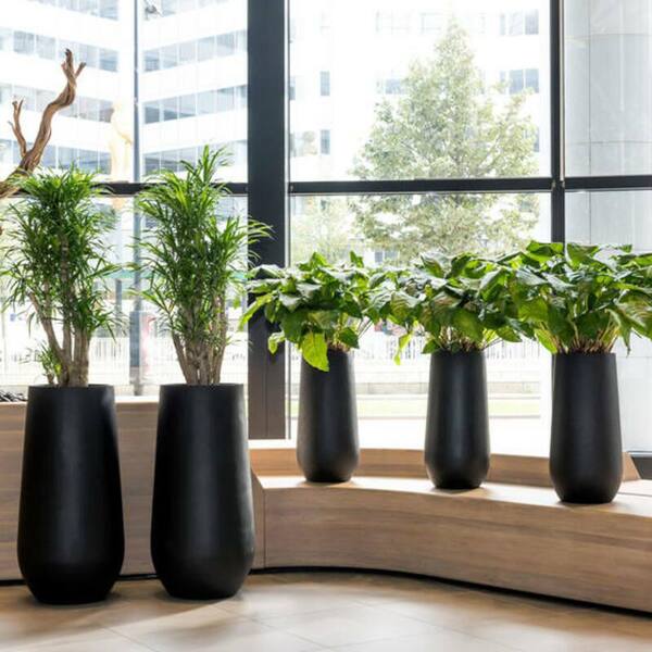 Sienna Fiber Stone Outdoor Planters