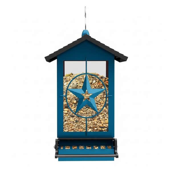 Metal Hanging Bird Seed Feeder for Wild Birds 5 lbs.