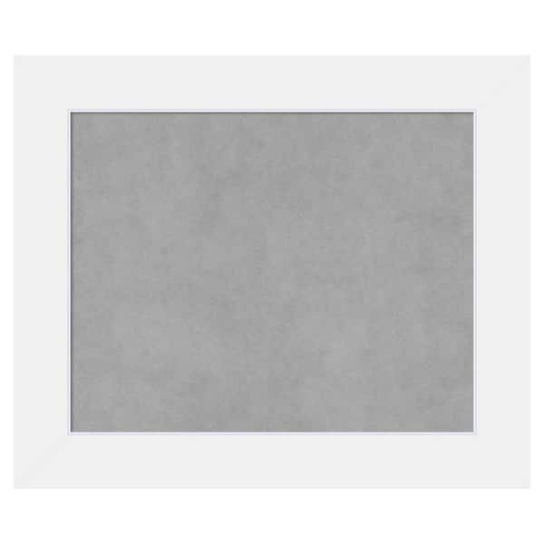 Amanti Art Corvino White 25 in. x 21 in. Framed Magnetic Board