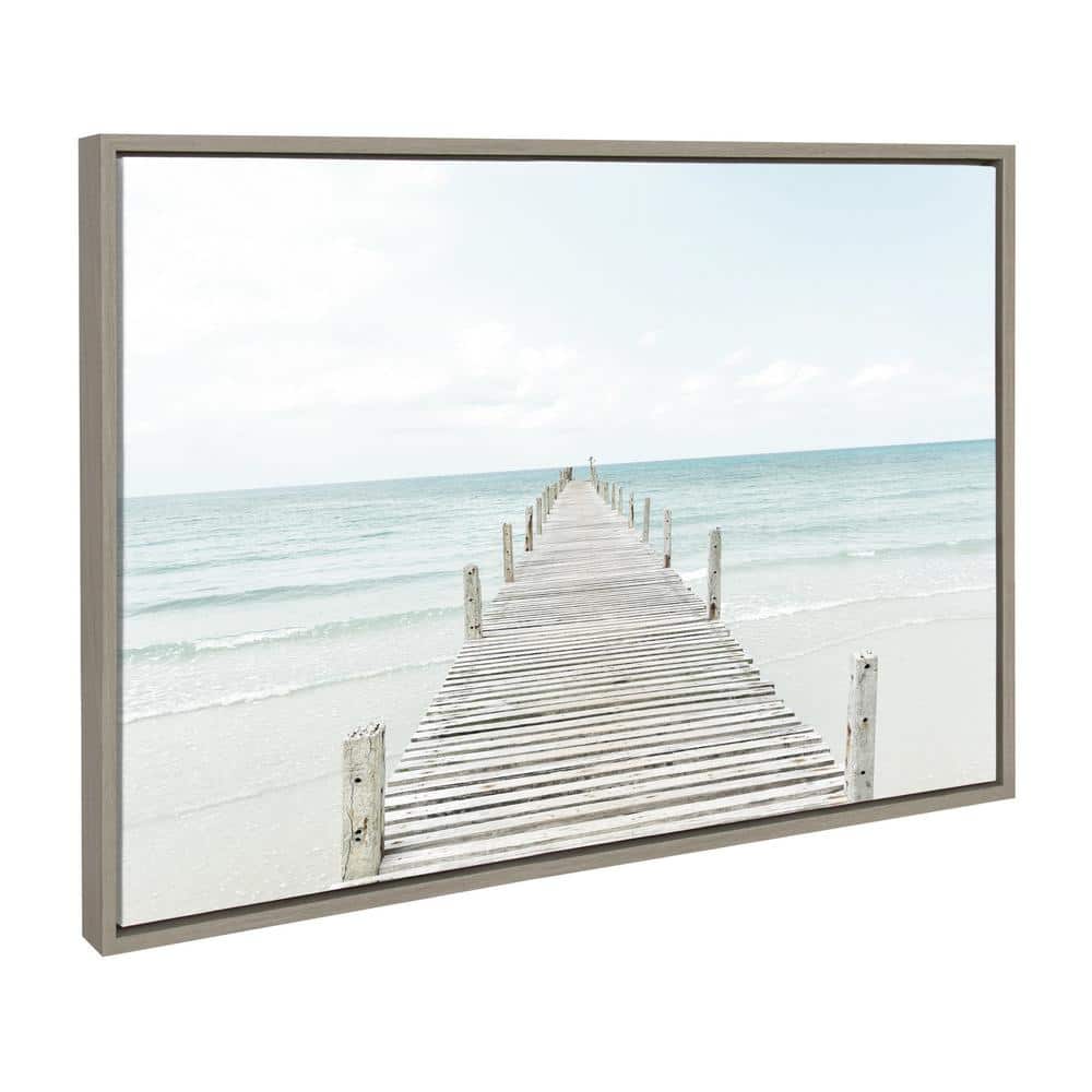 Coastal Ocean Beach and Whale Canvas Art Set