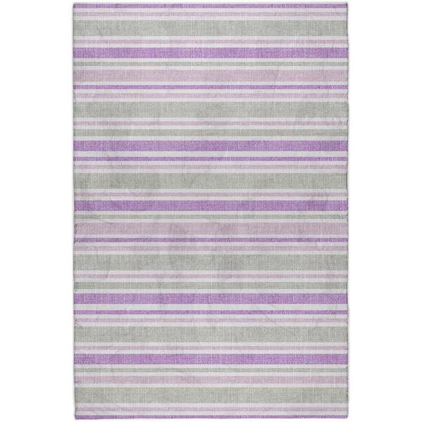 Dream Shag Premium Machine Washable Abstract ADS531 Pearl 10 ft. x 14 ft. Area Rug