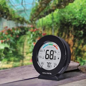 ThermoPro Black Digital Thermometer Indoor Hygrometer with Temperature and  Humidity Monitor TP49BW - The Home Depot