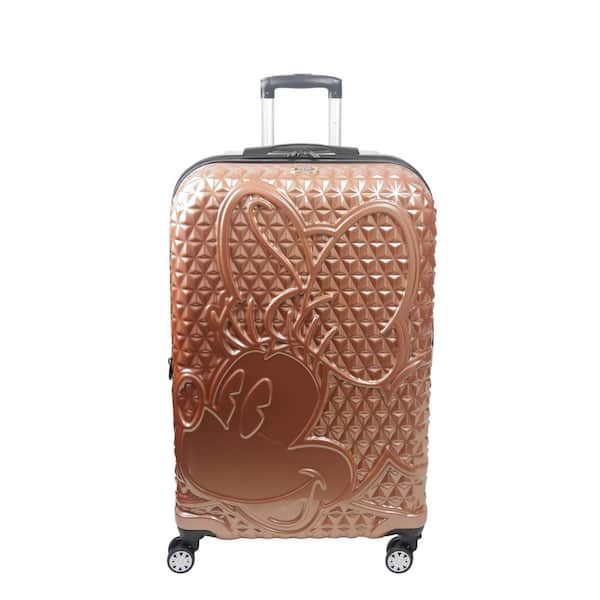 Ful Disney Textured Minnie Mouse 29 in. Hard Sided Rolling Luggage, Rose  Gold FCFL0062-661 - The Home Depot