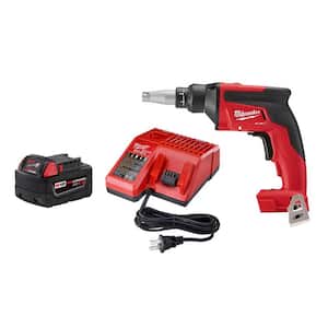 M18 FUEL 18V Lithium-Ion Brushless Cordless Drywall Screw Gun and Starter Kit with (1) 5.0 Ah Battery and Charger