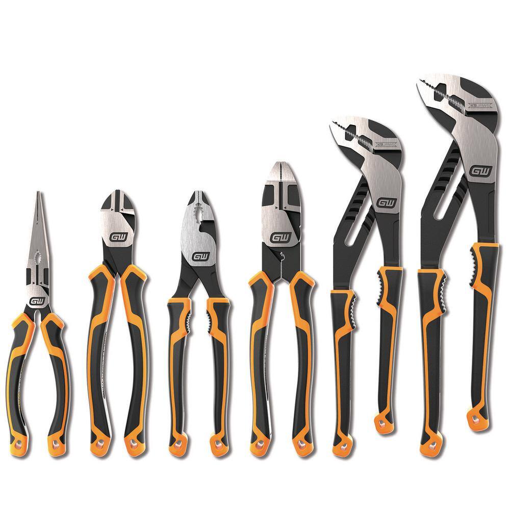 GEARWRENCH 6-Piece Pitbull Dual Material Mixed Plier Set 82204C