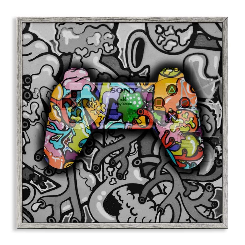 Urban Patterned Controller by Svetlana Aleynikova Gray Framed Abstract Giclee Art Print 24 in. x 24 in. price history on PriceWatchPro