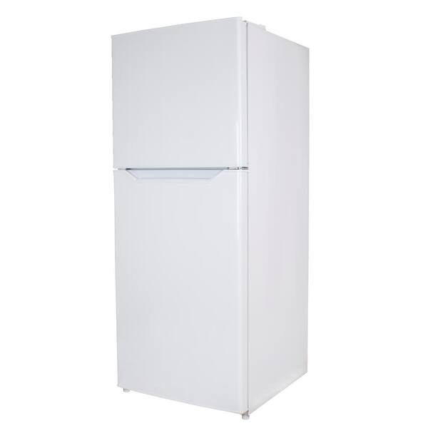 Danby 10 1 Cu Ft Top Freezer Refrigerator In White Energy Star Rated Dff101b2wdb The Home Depot