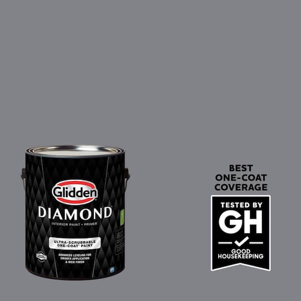 Glidden Diamond 1 gal. #PPG1013-5 Victorian Pewter Eggshell Interior Paint with Primer