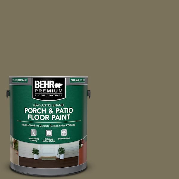 1 gal. #380F-7 Crocodile Low-Lustre Enamel Interior/Exterior Porch and Patio Floor Paint