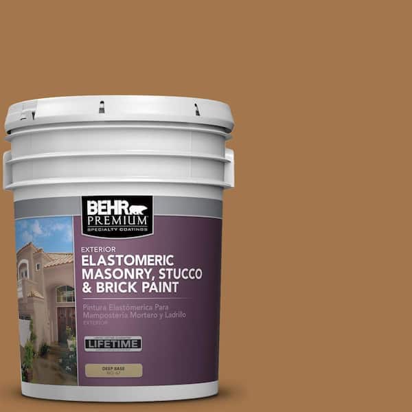 Behr Premium 5 Gal Ms 38 Honey Amber Elastomeric Masonry Stucco And Brick Exterior Paint 06705 - Behr Elastomeric Masonry Stucco Brick Paint Colors