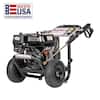 SIMPSON 3300 PSI 2.5 GPM Gas Pressure Washer, HONDA GX200 Engine, Reliable Residential Cold Water Power Washer PS3228-S