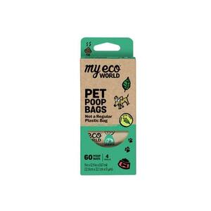 MEW Pet Poop Bags – 4-Roll/60-Count