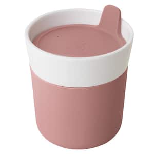 Leo 8.45 oz. Pink Porcelain Travel Mug