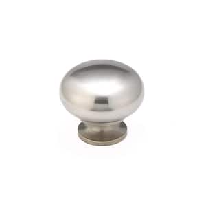 Gatineau Collection 1-1/2 in. (38 mm) Brushed Nickel Traditional Cabinet Knob