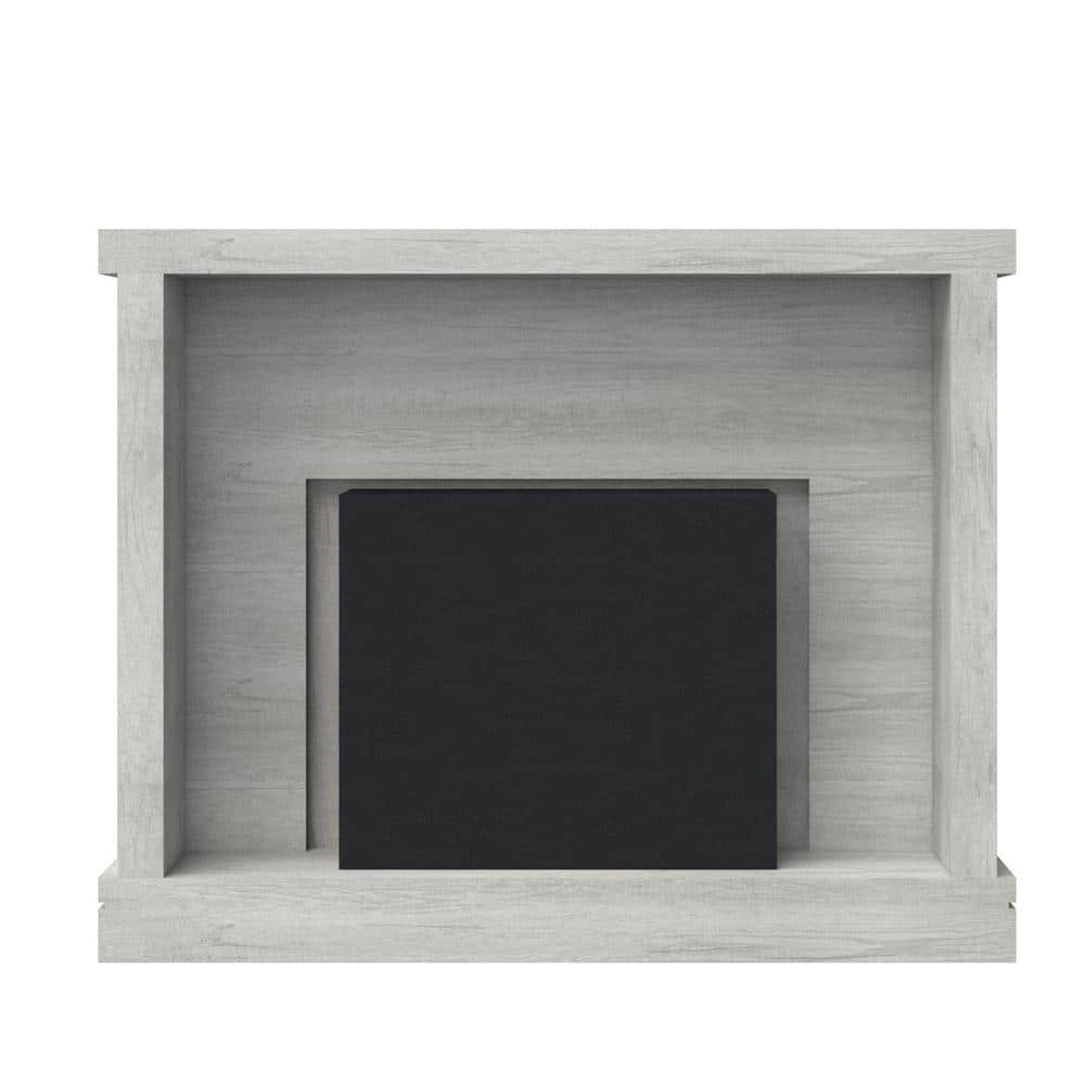 Sargent Oak Shiplap Wall Mantel Electric Fireplace