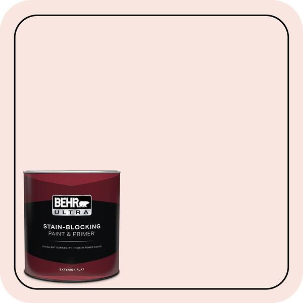 BEHR ULTRA 1 Qt. #130A-1 Sweet Nothing Flat Exterior Paint & Primer