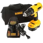 18-Volt NiCd Cordless 1/2 in. Compact Drill/Driver Kit with (2) Batteries 1.2Ah, Charger and Contractor Bag