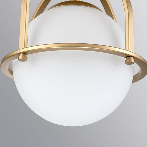 Tolio Brass Conical Flush Mount Light