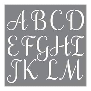 letters alphabets wall stencils wall decor the home depot