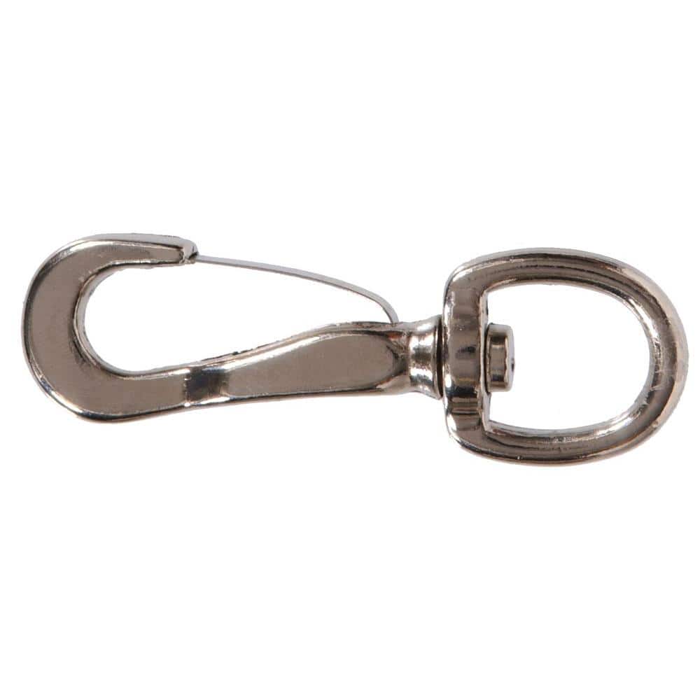 Round Carabiner Metal Spring Key Ring, Plated Spring Snap Hooks