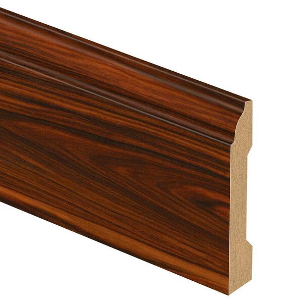Zamma Redmond African Wood 9/16 in. Thick x 3-1/4 in. Wide x 94 in. Length Laminate Wall Base Molding