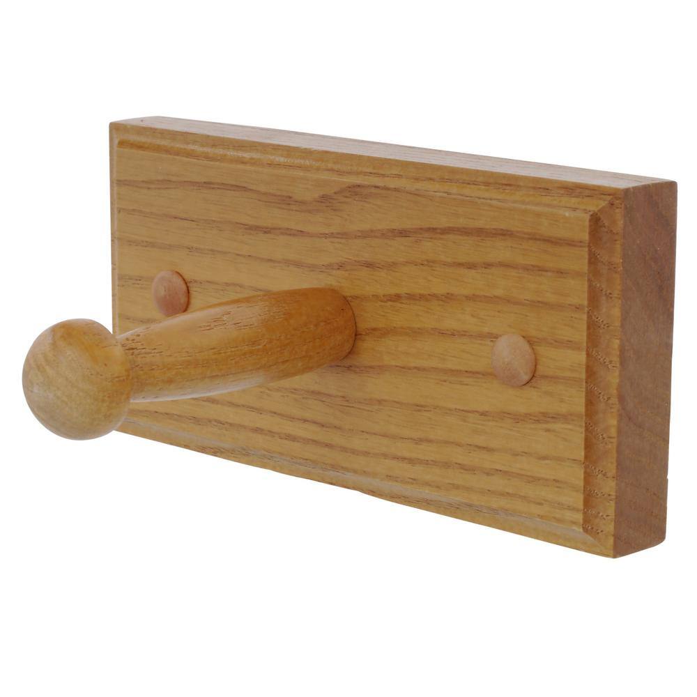 Honey Oak 4-Piece Bathroom Hardware Kit with Towel Bar