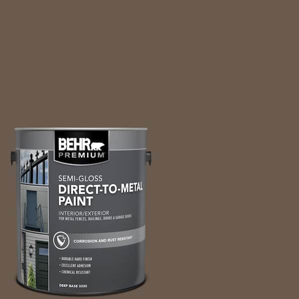 BEHR PREMIUM 1 gal. #PPU5-02 Aging Barrel Semi-Gloss Direct to Metal Interior/Exterior Paint