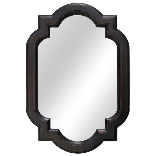 Home Decorators Collection 22 In W X 32 H Framed Oval Anti Fog Bathroom Vanity Mirror Oil Rubbed Bronze 81161 The Depot - Oval Wall Mirror Bathroom
