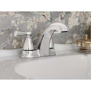 Banbury 4 in. Centerset 2-Handle Bathroom Faucet Combo Kit in Polished Chrome (2-pack)