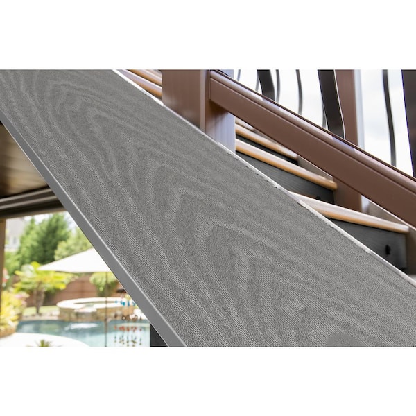 Trex Enhance Basics 1-in x 12-in x 12-ft Composite Clam Shell Fascia Deck Board (Actual Size: 0.56-in x 11.375-in)