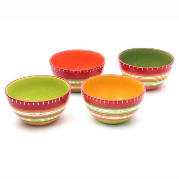Certified International Hot Tamale Ice Cream/Cereal Bowl (Set of 4)